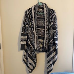 Old Navy Gray and Black Cardigan